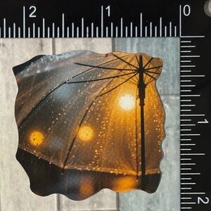 🌀10/$10🌀 Rainy Night Travel Travel Reusable Waterproof Vinyl Sticker Decal